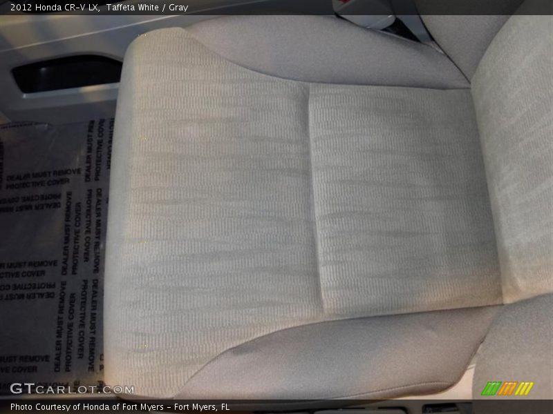 Taffeta White / Gray 2012 Honda CR-V LX