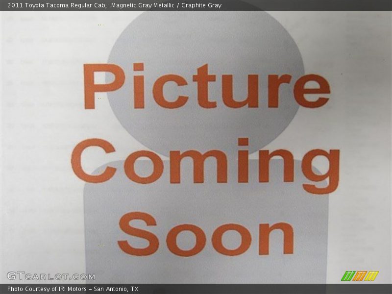 Magnetic Gray Metallic / Graphite Gray 2011 Toyota Tacoma Regular Cab