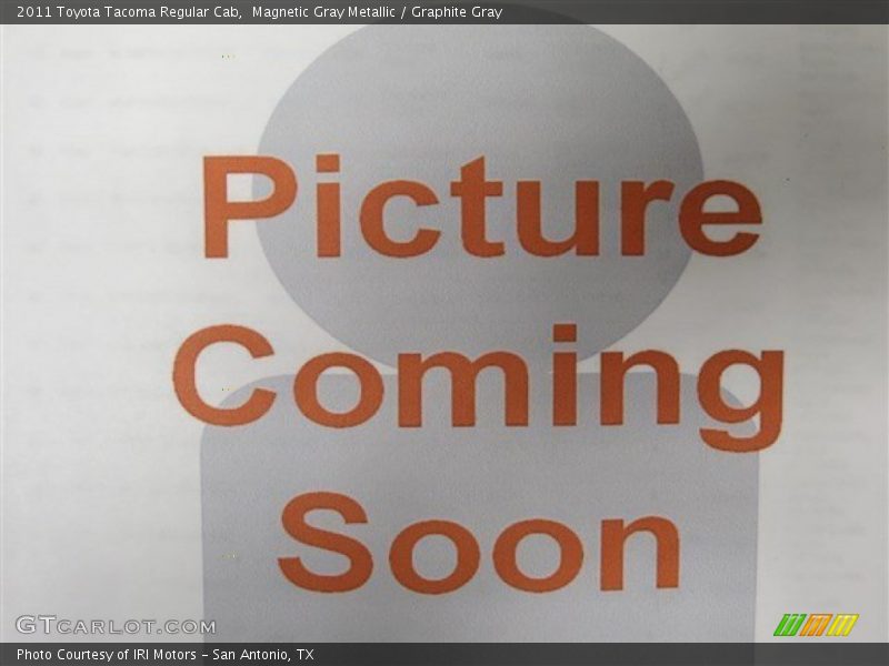 Magnetic Gray Metallic / Graphite Gray 2011 Toyota Tacoma Regular Cab