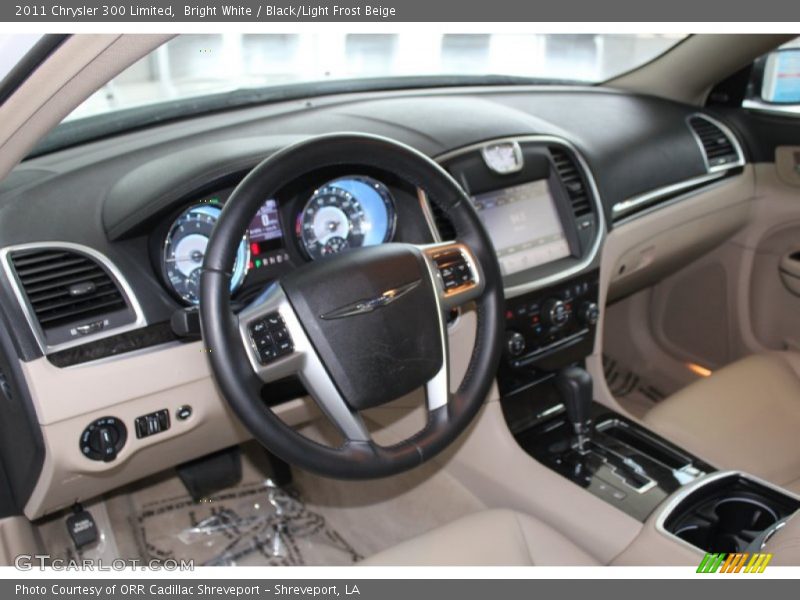 Bright White / Black/Light Frost Beige 2011 Chrysler 300 Limited