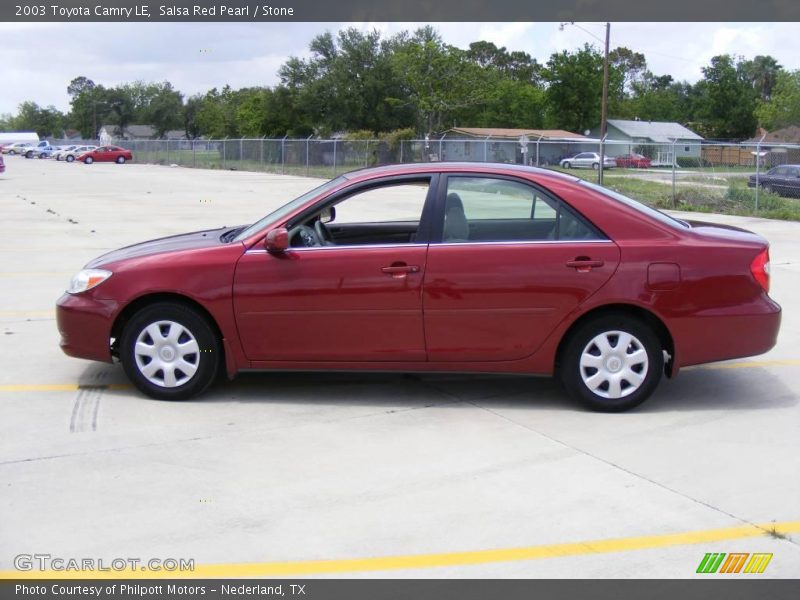 Salsa Red Pearl / Stone 2003 Toyota Camry LE