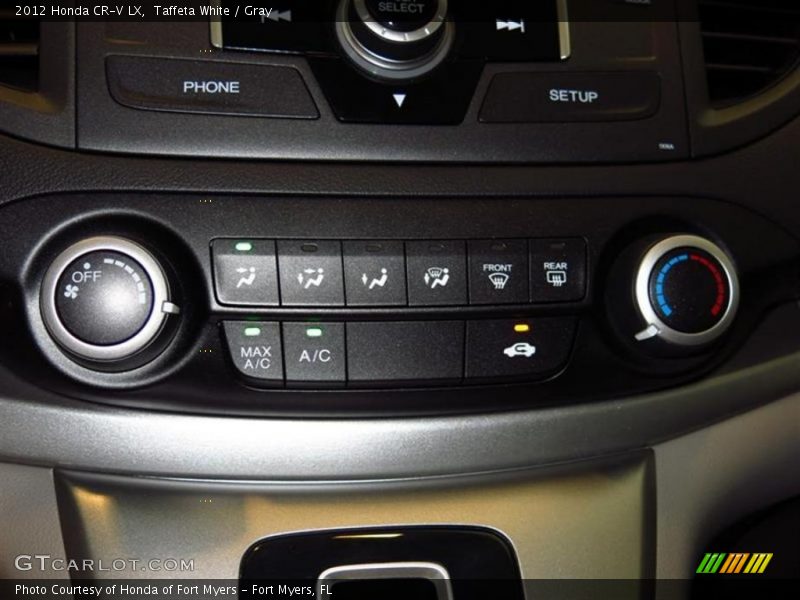 Taffeta White / Gray 2012 Honda CR-V LX