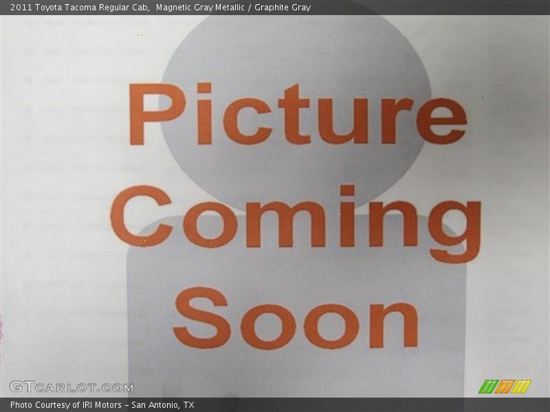 Magnetic Gray Metallic / Graphite Gray 2011 Toyota Tacoma Regular Cab