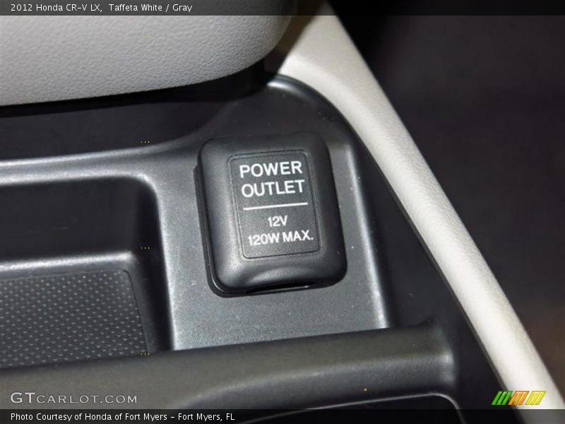 Taffeta White / Gray 2012 Honda CR-V LX