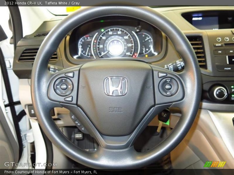 Taffeta White / Gray 2012 Honda CR-V LX