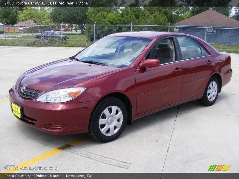 Salsa Red Pearl / Stone 2003 Toyota Camry LE