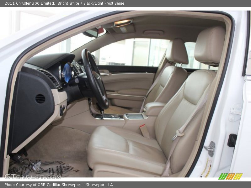 Bright White / Black/Light Frost Beige 2011 Chrysler 300 Limited