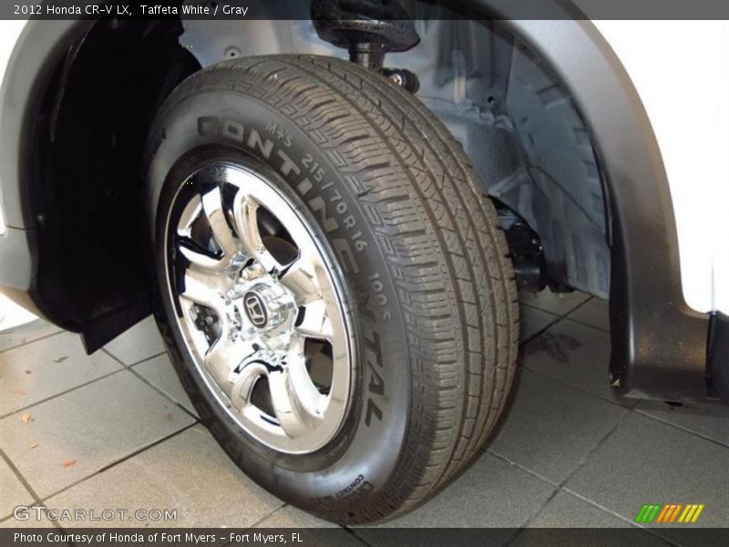 Taffeta White / Gray 2012 Honda CR-V LX
