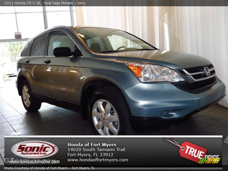 Opal Sage Metallic / Ivory 2011 Honda CR-V SE