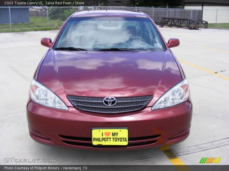 Salsa Red Pearl / Stone 2003 Toyota Camry LE