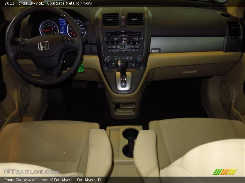 Opal Sage Metallic / Ivory 2011 Honda CR-V SE