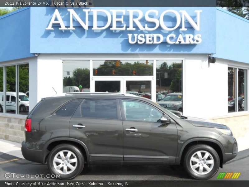 Tuscan Olive / Black 2012 Kia Sorento LX V6