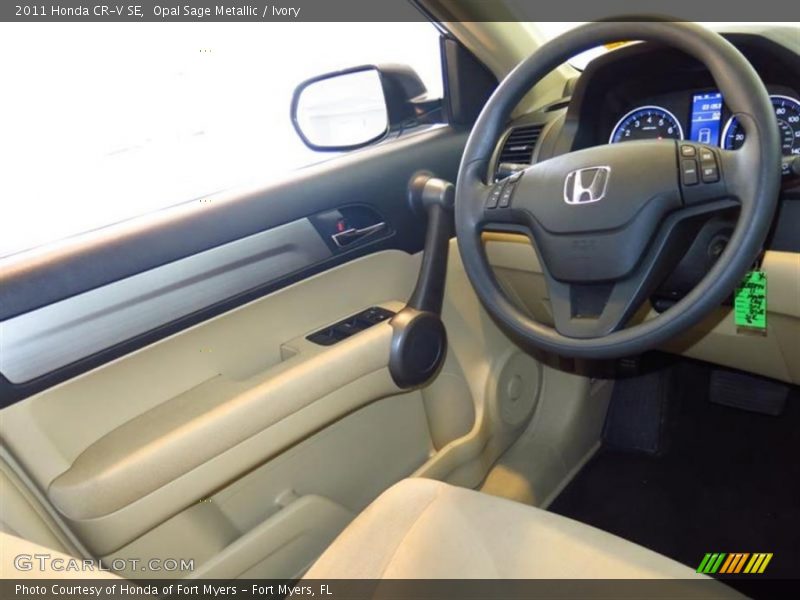 Opal Sage Metallic / Ivory 2011 Honda CR-V SE