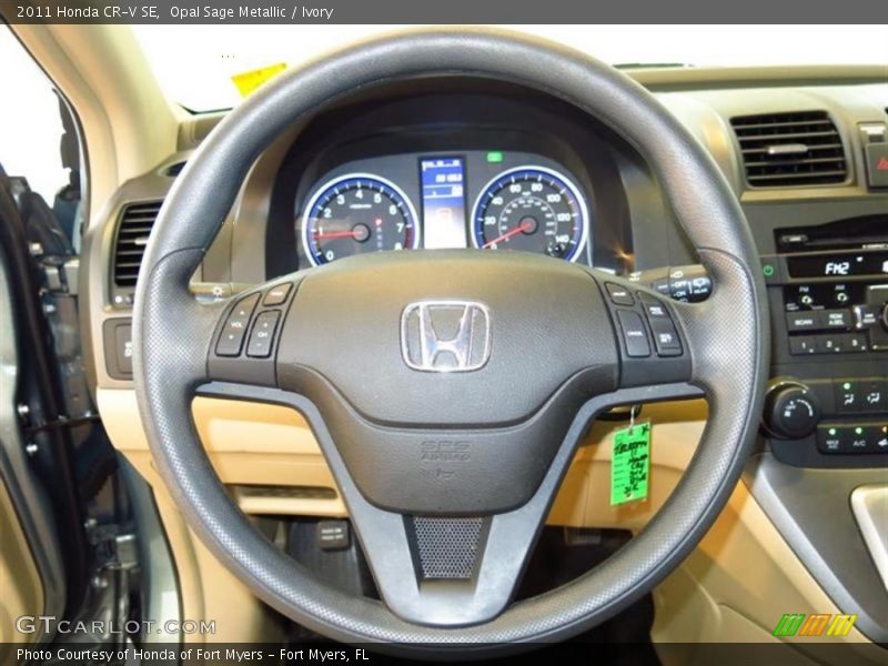 Opal Sage Metallic / Ivory 2011 Honda CR-V SE