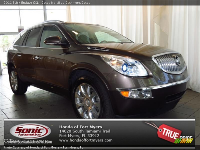 Cocoa Metallic / Cashmere/Cocoa 2011 Buick Enclave CXL