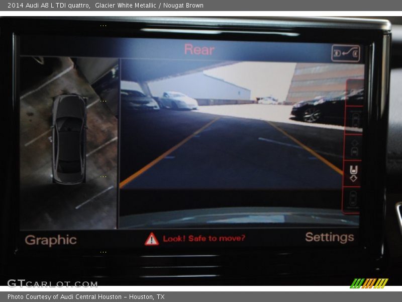 Glacier White Metallic / Nougat Brown 2014 Audi A8 L TDI quattro