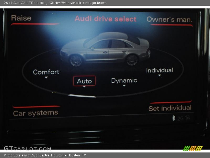 Glacier White Metallic / Nougat Brown 2014 Audi A8 L TDI quattro