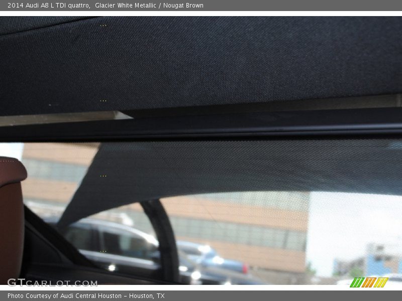 Glacier White Metallic / Nougat Brown 2014 Audi A8 L TDI quattro