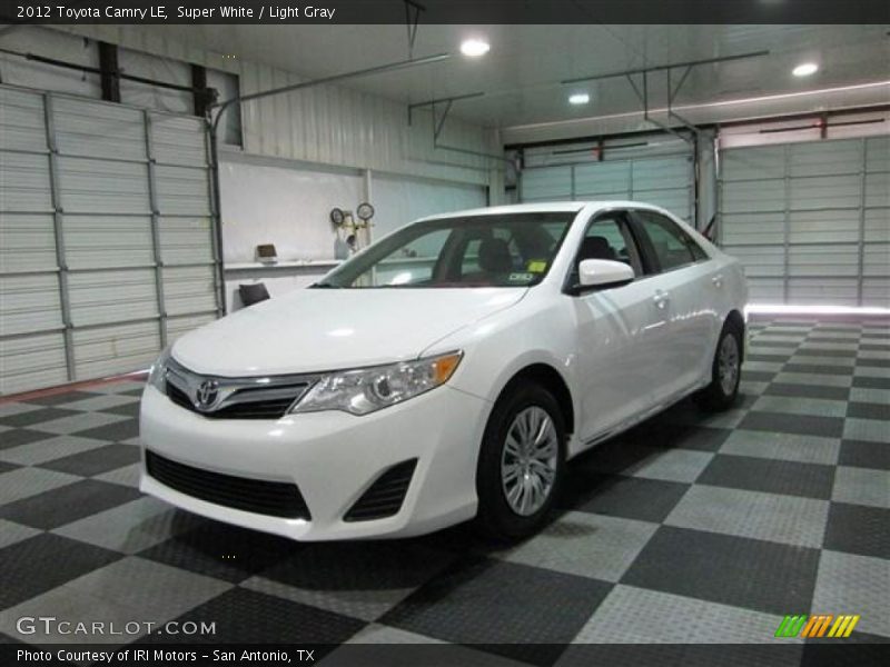 Super White / Light Gray 2012 Toyota Camry LE