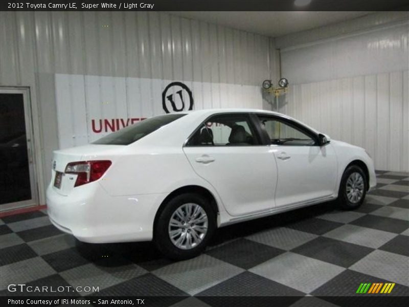 Super White / Light Gray 2012 Toyota Camry LE