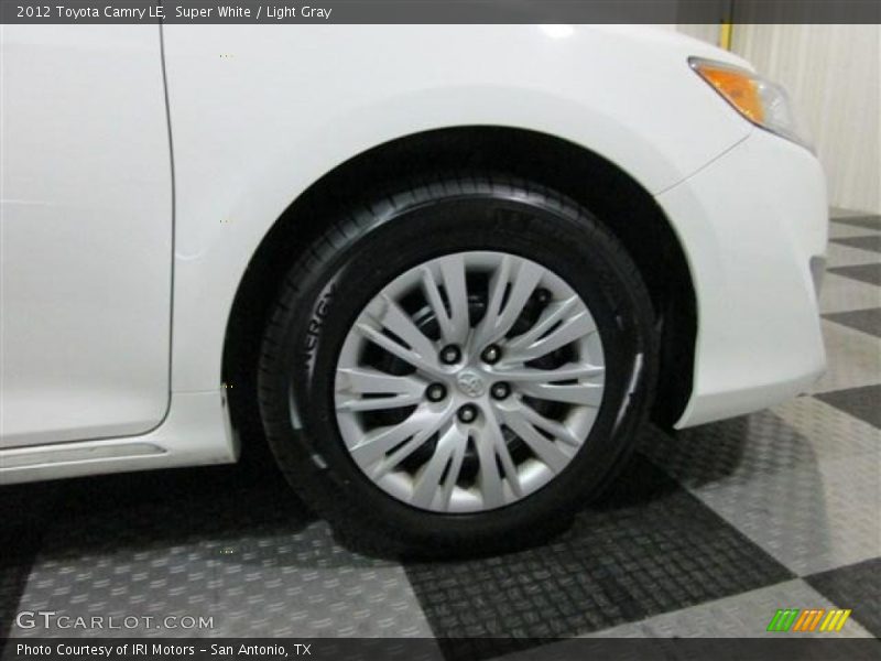 Super White / Light Gray 2012 Toyota Camry LE