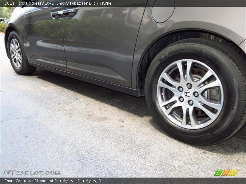 Smoky Topaz Metallic / Truffle 2011 Honda Odyssey EX-L