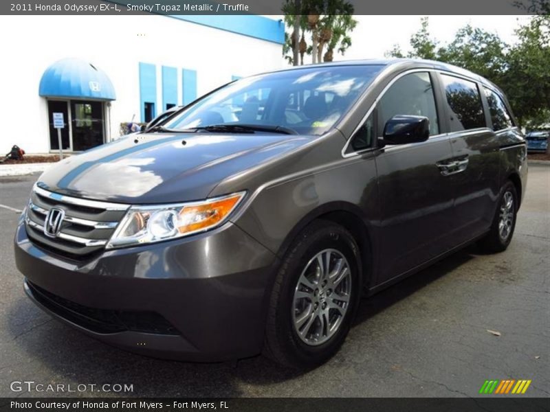 Smoky Topaz Metallic / Truffle 2011 Honda Odyssey EX-L