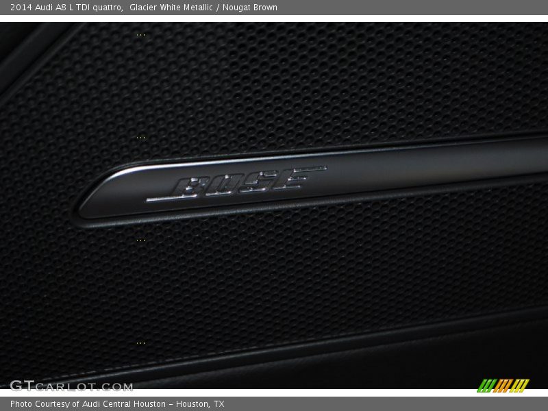 Glacier White Metallic / Nougat Brown 2014 Audi A8 L TDI quattro