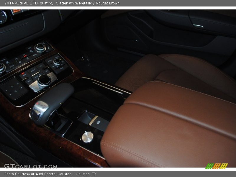Glacier White Metallic / Nougat Brown 2014 Audi A8 L TDI quattro