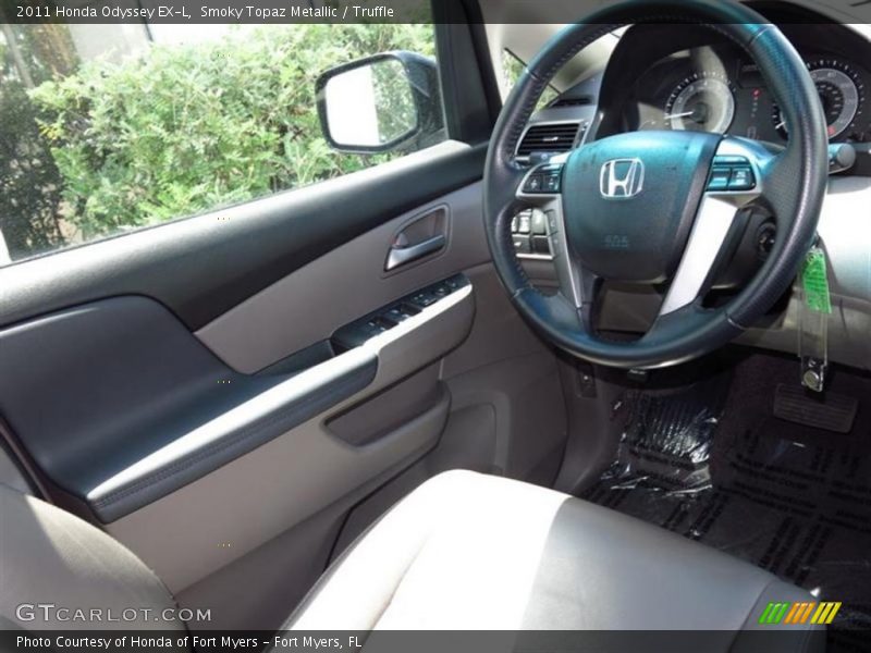 Smoky Topaz Metallic / Truffle 2011 Honda Odyssey EX-L