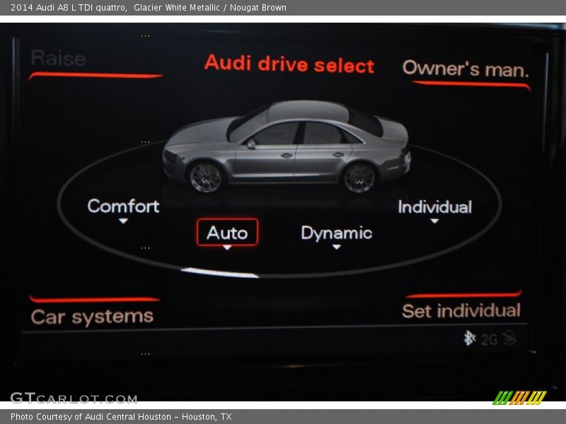 Glacier White Metallic / Nougat Brown 2014 Audi A8 L TDI quattro