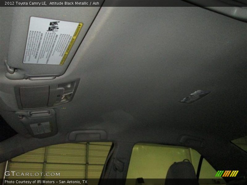 Attitude Black Metallic / Ash 2012 Toyota Camry LE