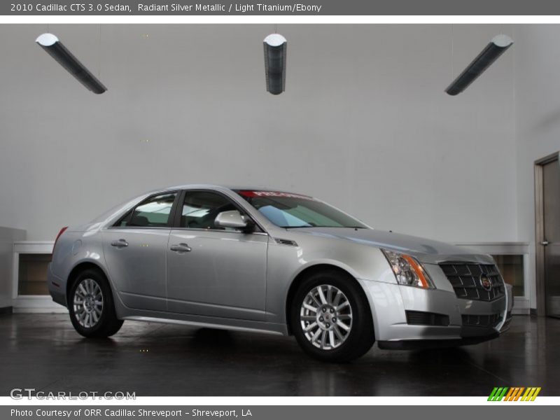 Radiant Silver Metallic / Light Titanium/Ebony 2010 Cadillac CTS 3.0 Sedan