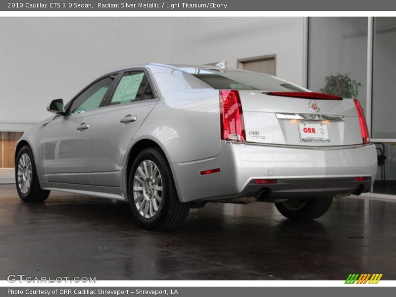 Radiant Silver Metallic / Light Titanium/Ebony 2010 Cadillac CTS 3.0 Sedan