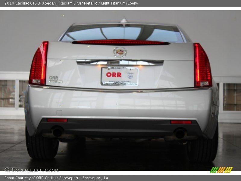 Radiant Silver Metallic / Light Titanium/Ebony 2010 Cadillac CTS 3.0 Sedan