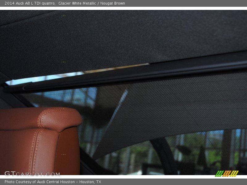 Glacier White Metallic / Nougat Brown 2014 Audi A8 L TDI quattro