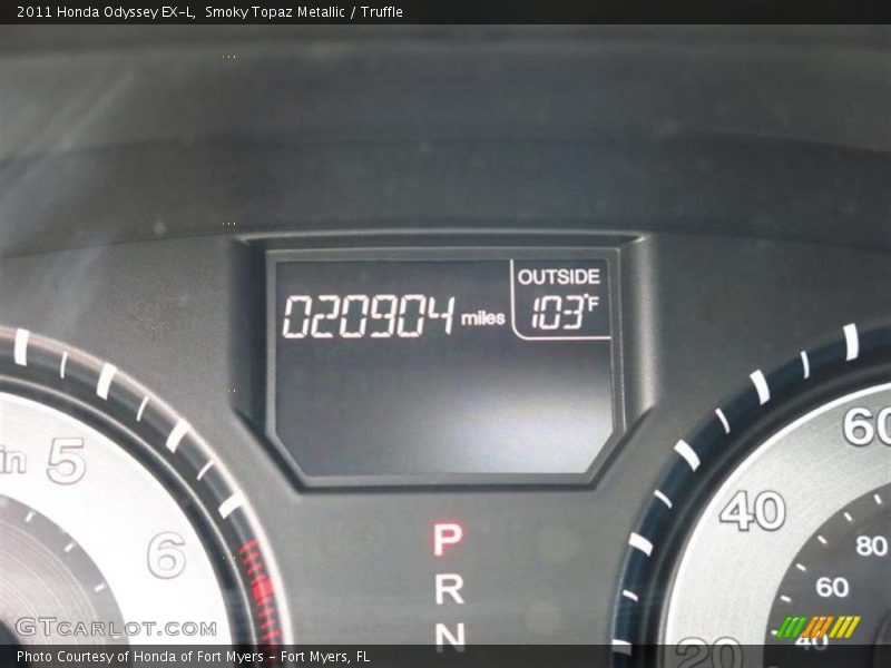 Smoky Topaz Metallic / Truffle 2011 Honda Odyssey EX-L