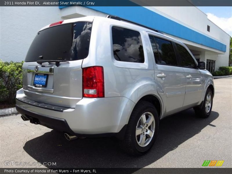 Alabaster Silver Metallic / Gray 2011 Honda Pilot EX