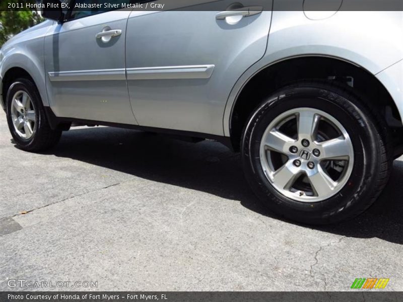 Alabaster Silver Metallic / Gray 2011 Honda Pilot EX