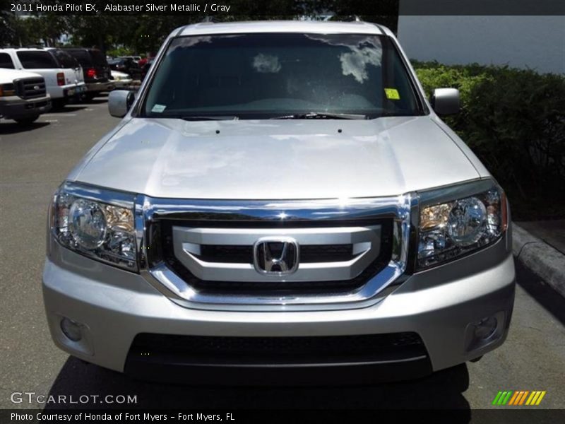 Alabaster Silver Metallic / Gray 2011 Honda Pilot EX