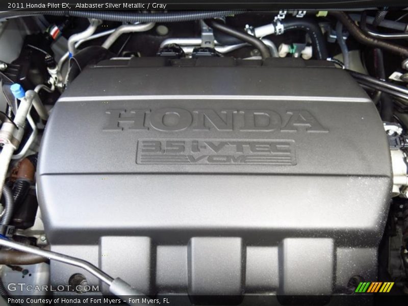 Alabaster Silver Metallic / Gray 2011 Honda Pilot EX