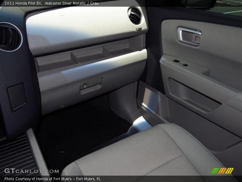 Alabaster Silver Metallic / Gray 2011 Honda Pilot EX