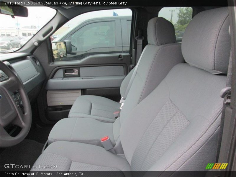 Sterling Gray Metallic / Steel Gray 2013 Ford F150 STX SuperCab 4x4