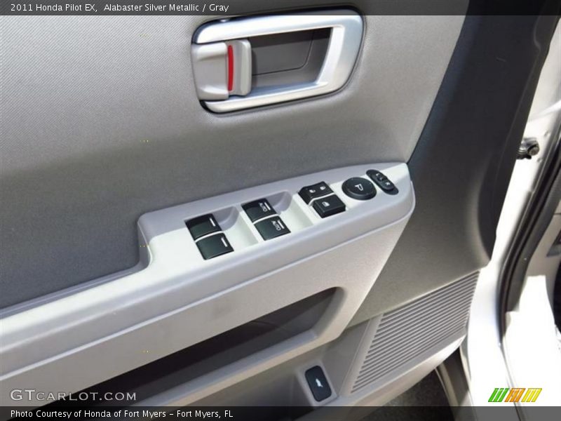 Alabaster Silver Metallic / Gray 2011 Honda Pilot EX