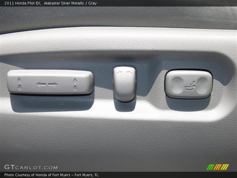 Alabaster Silver Metallic / Gray 2011 Honda Pilot EX