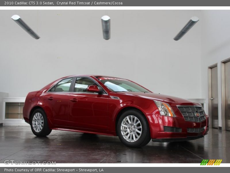 Crystal Red Tintcoat / Cashmere/Cocoa 2010 Cadillac CTS 3.0 Sedan