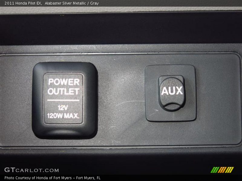 Alabaster Silver Metallic / Gray 2011 Honda Pilot EX