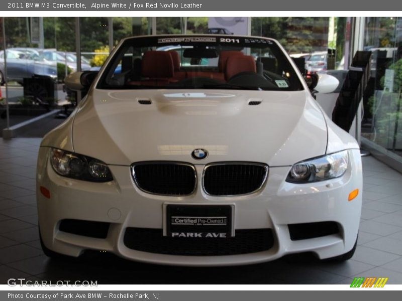 Alpine White / Fox Red Novillo Leather 2011 BMW M3 Convertible