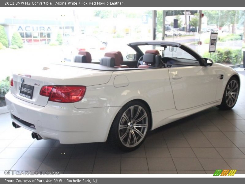 Alpine White / Fox Red Novillo Leather 2011 BMW M3 Convertible