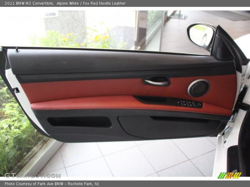 Alpine White / Fox Red Novillo Leather 2011 BMW M3 Convertible